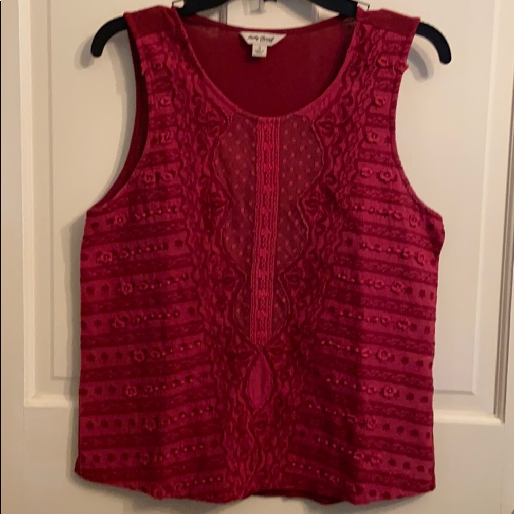 Lucky Brand Cranberry tank